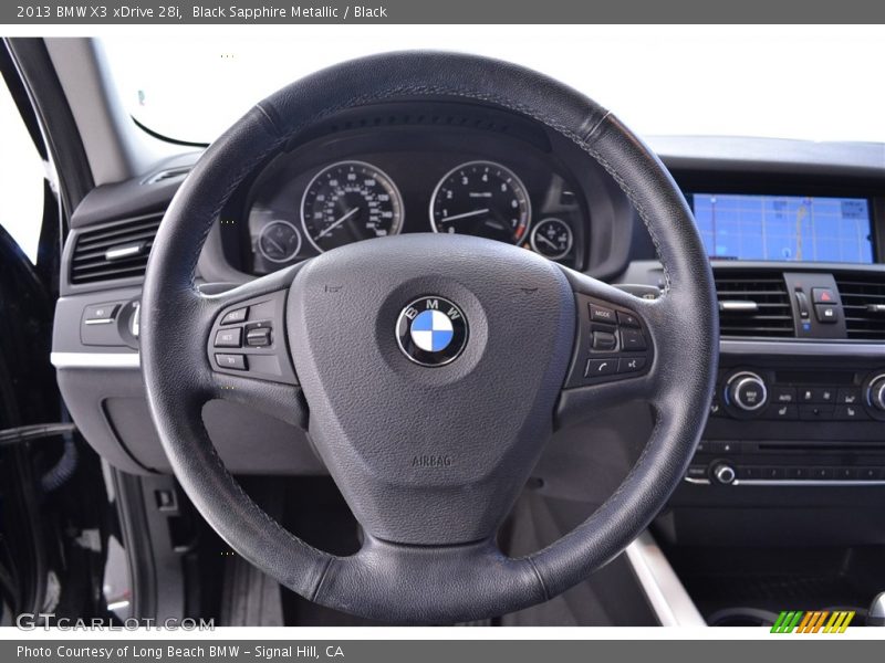 Black Sapphire Metallic / Black 2013 BMW X3 xDrive 28i