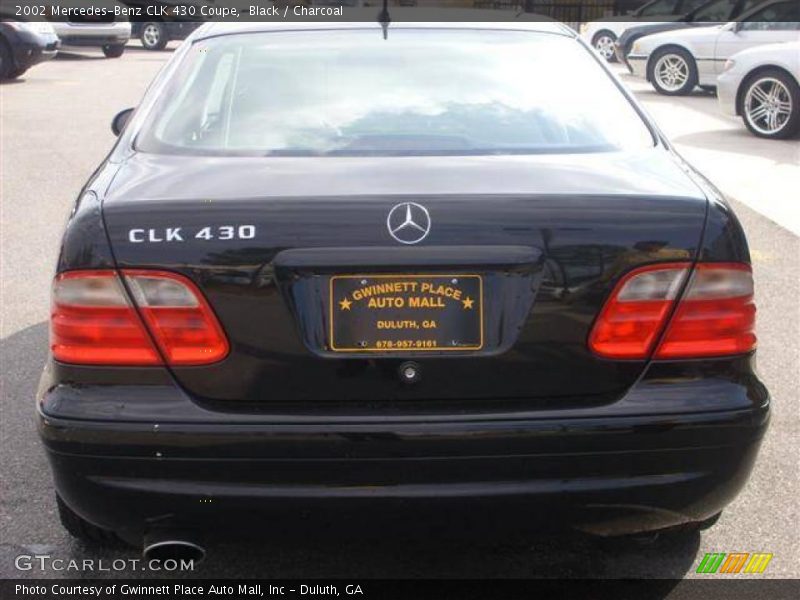 Black / Charcoal 2002 Mercedes-Benz CLK 430 Coupe