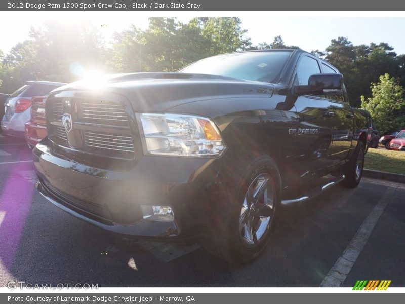 Black / Dark Slate Gray 2012 Dodge Ram 1500 Sport Crew Cab