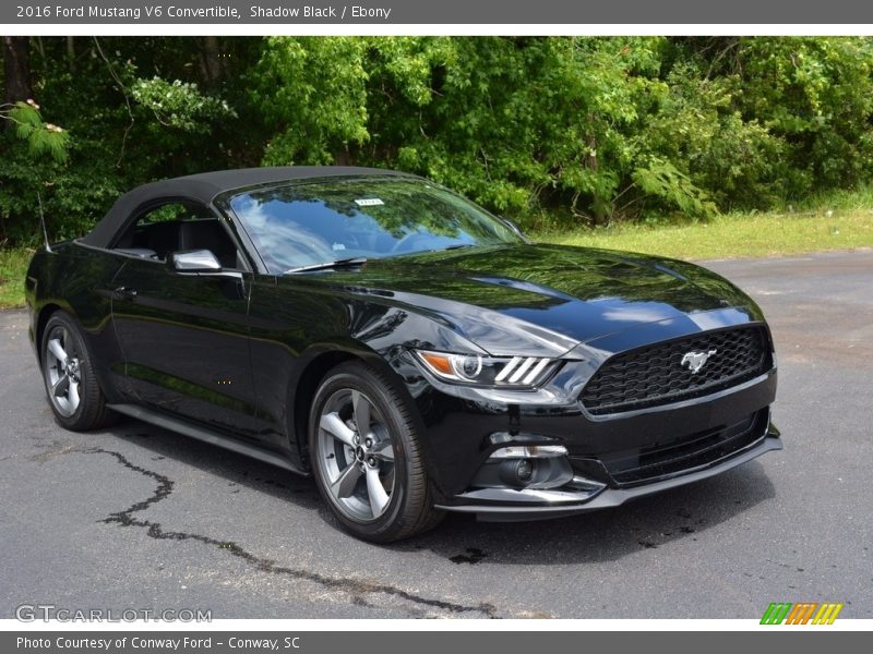 Shadow Black / Ebony 2016 Ford Mustang V6 Convertible