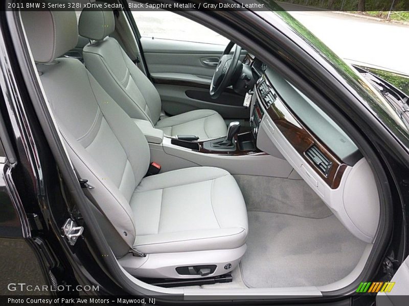 Black Sapphire Metallic / Gray Dakota Leather 2011 BMW 3 Series 328i xDrive Sedan