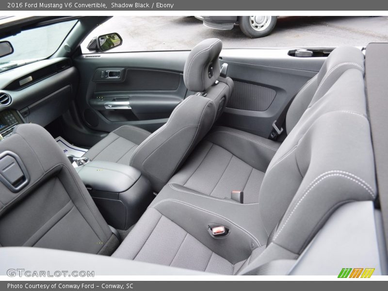  2016 Mustang V6 Convertible Ebony Interior