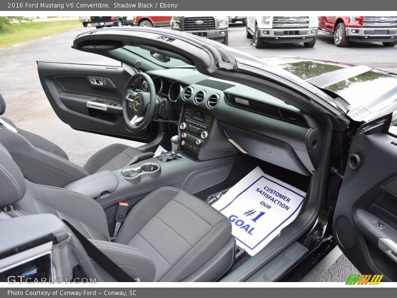 Shadow Black / Ebony 2016 Ford Mustang V6 Convertible