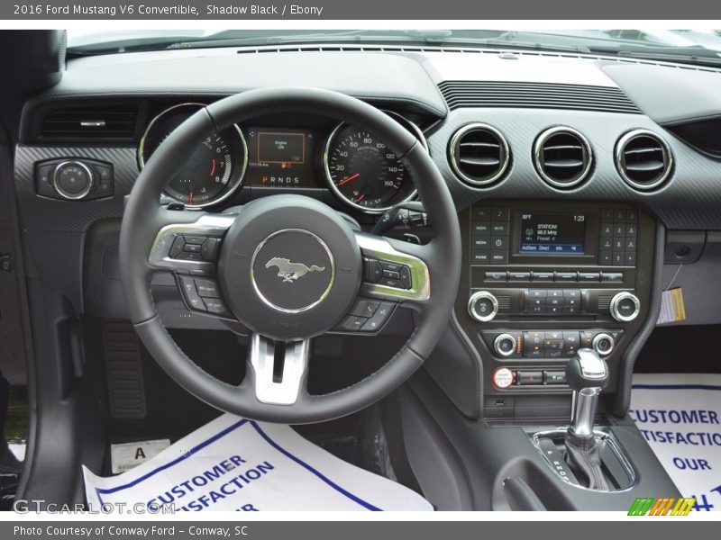 Shadow Black / Ebony 2016 Ford Mustang V6 Convertible