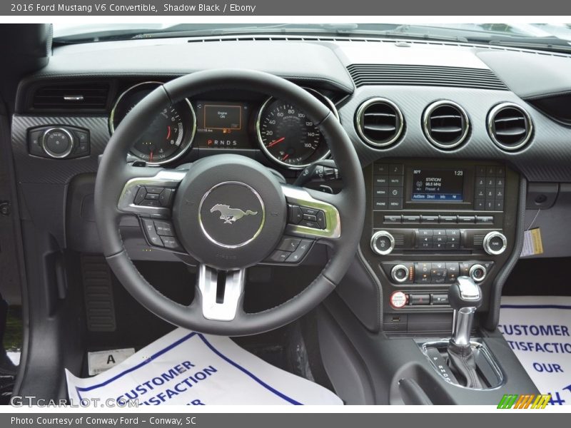 Shadow Black / Ebony 2016 Ford Mustang V6 Convertible