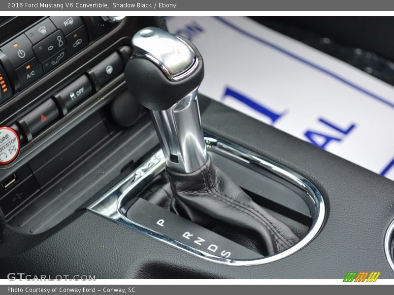  2016 Mustang V6 Convertible 6 Speed SelectShift Automatic Shifter
