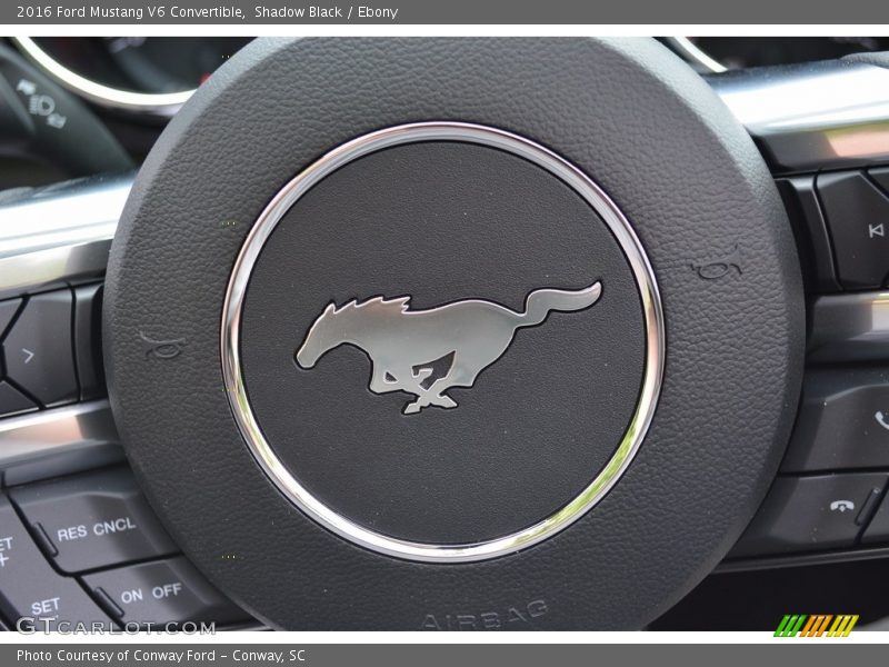 Shadow Black / Ebony 2016 Ford Mustang V6 Convertible