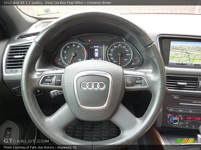 Deep Sea Blue Pearl Effect / Cinnamon Brown 2011 Audi Q5 3.2 quattro