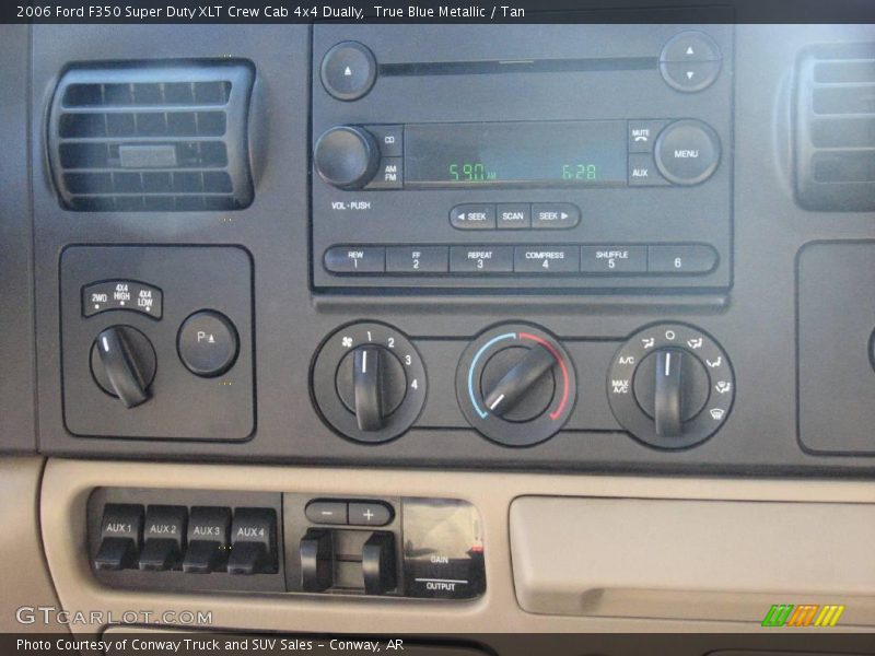 True Blue Metallic / Tan 2006 Ford F350 Super Duty XLT Crew Cab 4x4 Dually