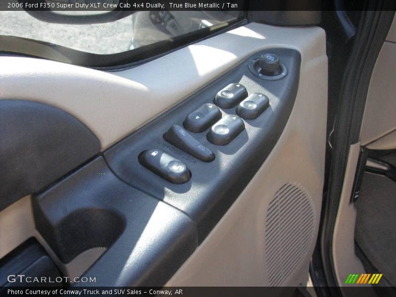 True Blue Metallic / Tan 2006 Ford F350 Super Duty XLT Crew Cab 4x4 Dually