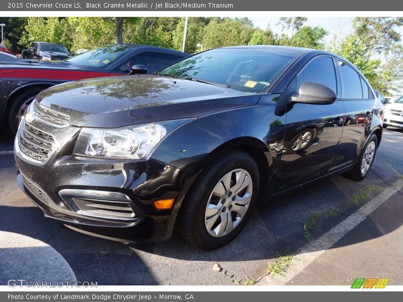 Black Granite Metallic / Jet Black/Medium Titanium 2015 Chevrolet Cruze LS