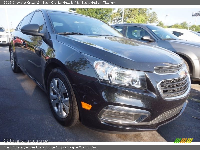 Black Granite Metallic / Jet Black/Medium Titanium 2015 Chevrolet Cruze LS