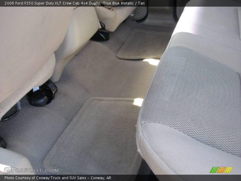 True Blue Metallic / Tan 2006 Ford F350 Super Duty XLT Crew Cab 4x4 Dually