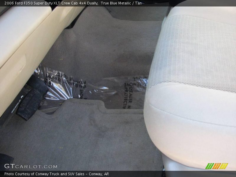 True Blue Metallic / Tan 2006 Ford F350 Super Duty XLT Crew Cab 4x4 Dually