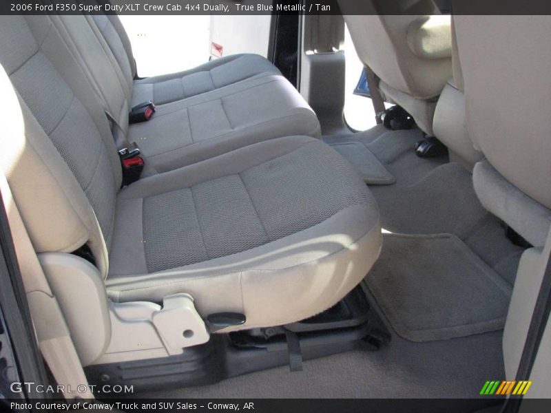True Blue Metallic / Tan 2006 Ford F350 Super Duty XLT Crew Cab 4x4 Dually