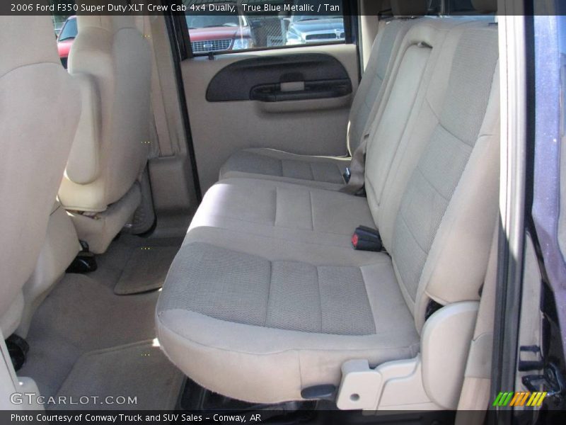 True Blue Metallic / Tan 2006 Ford F350 Super Duty XLT Crew Cab 4x4 Dually