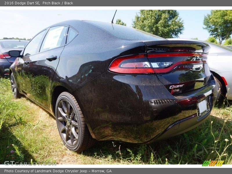 Pitch Black / Black 2016 Dodge Dart SE