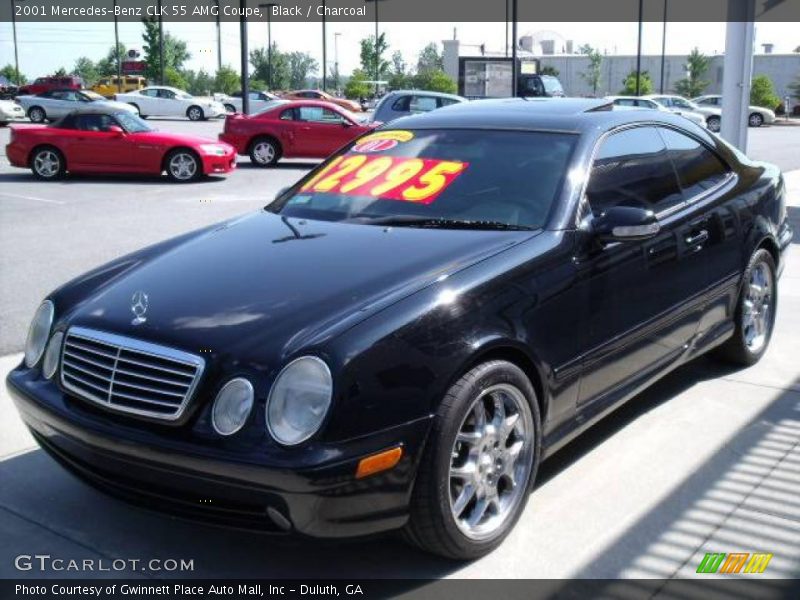 Black / Charcoal 2001 Mercedes-Benz CLK 55 AMG Coupe