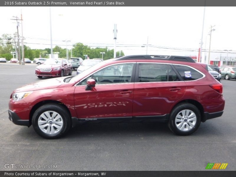 Venetian Red Pearl / Slate Black 2016 Subaru Outback 2.5i Premium