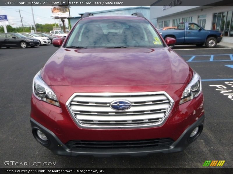 Venetian Red Pearl / Slate Black 2016 Subaru Outback 2.5i Premium