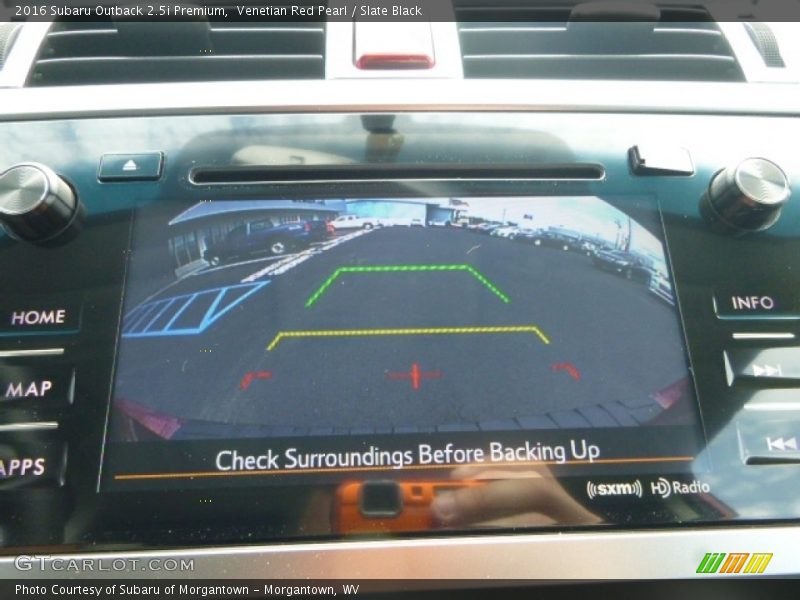 Venetian Red Pearl / Slate Black 2016 Subaru Outback 2.5i Premium