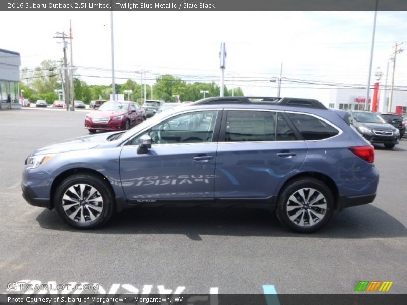 Twilight Blue Metallic / Slate Black 2016 Subaru Outback 2.5i Limited