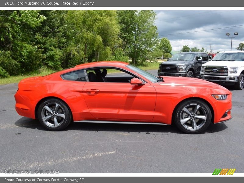 Race Red / Ebony 2016 Ford Mustang V6 Coupe