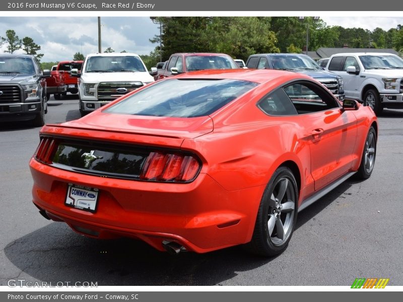 Race Red / Ebony 2016 Ford Mustang V6 Coupe