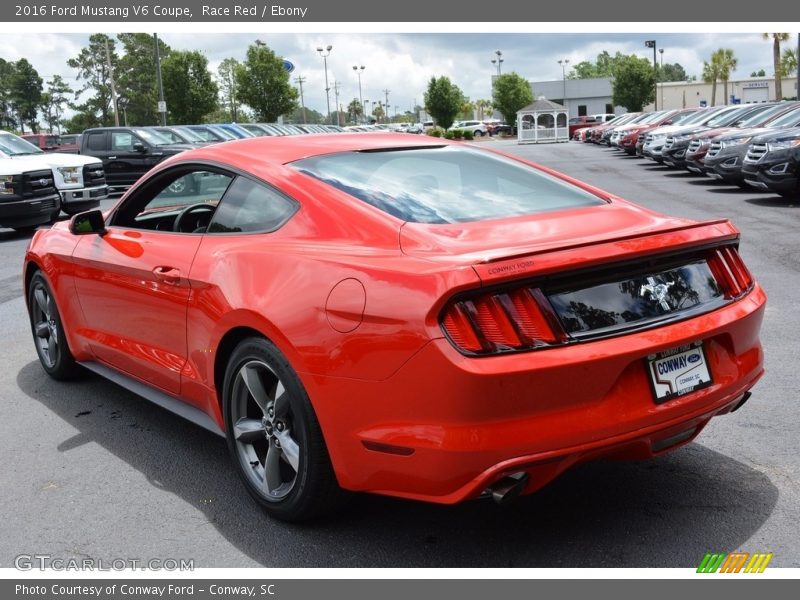 Race Red / Ebony 2016 Ford Mustang V6 Coupe