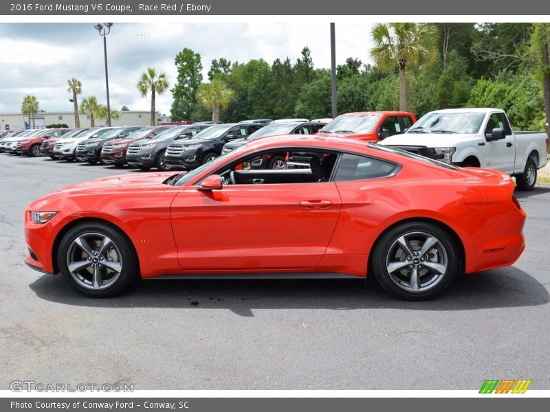 Race Red / Ebony 2016 Ford Mustang V6 Coupe