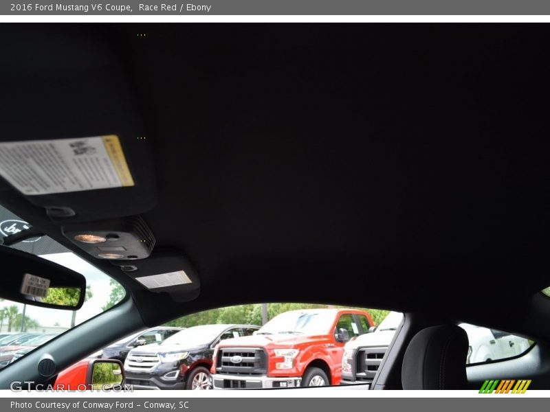 Race Red / Ebony 2016 Ford Mustang V6 Coupe