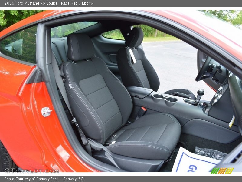Race Red / Ebony 2016 Ford Mustang V6 Coupe