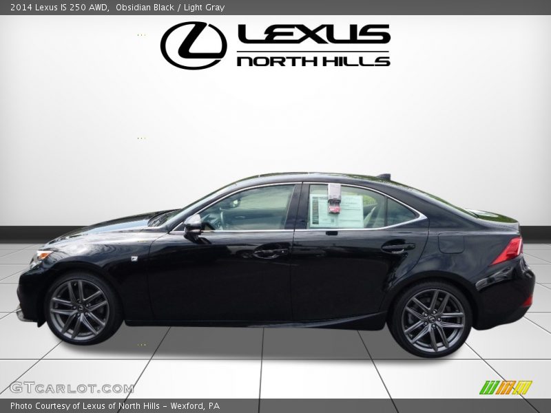 Obsidian Black / Light Gray 2014 Lexus IS 250 AWD