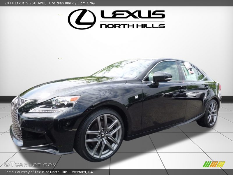 Obsidian Black / Light Gray 2014 Lexus IS 250 AWD