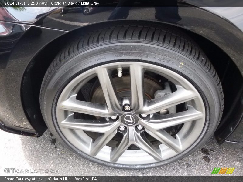 Obsidian Black / Light Gray 2014 Lexus IS 250 AWD