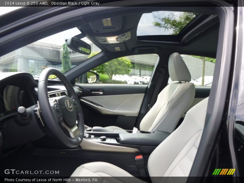 Obsidian Black / Light Gray 2014 Lexus IS 250 AWD