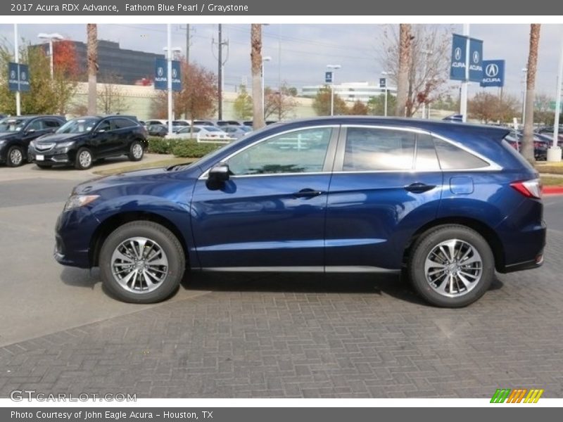 Fathom Blue Pearl / Graystone 2017 Acura RDX Advance
