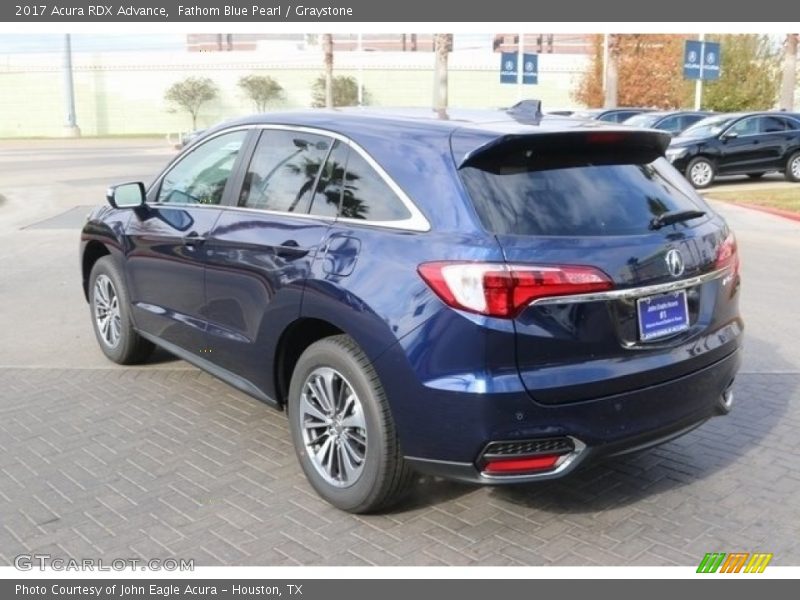 Fathom Blue Pearl / Graystone 2017 Acura RDX Advance