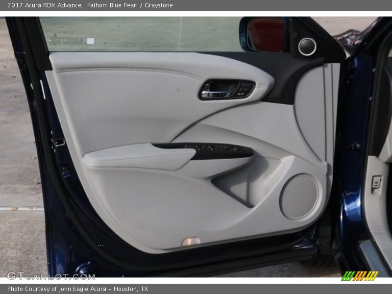 Fathom Blue Pearl / Graystone 2017 Acura RDX Advance