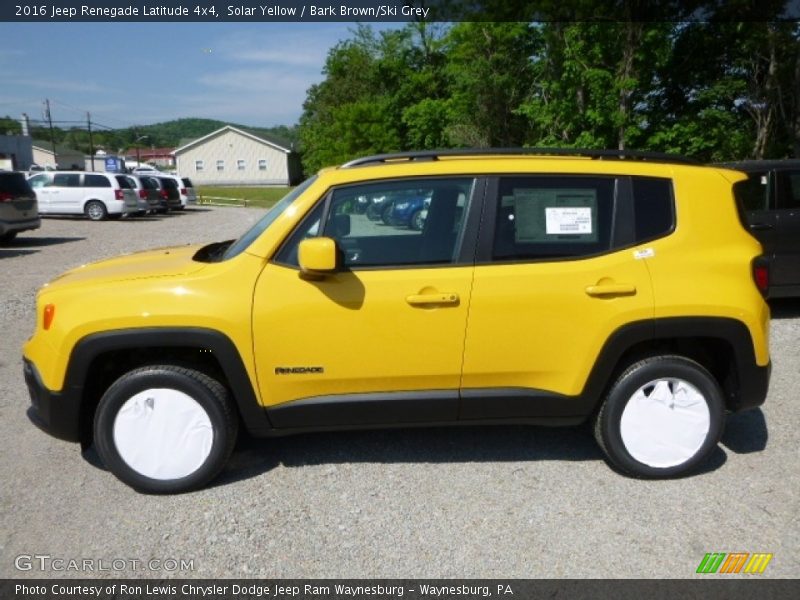 Solar Yellow / Bark Brown/Ski Grey 2016 Jeep Renegade Latitude 4x4