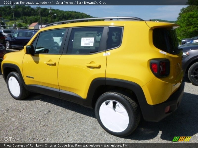 Solar Yellow / Bark Brown/Ski Grey 2016 Jeep Renegade Latitude 4x4