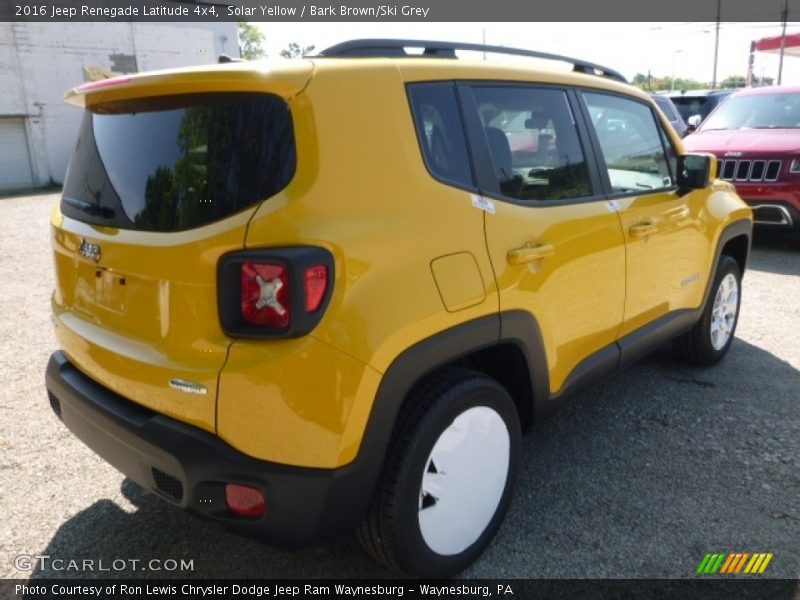 Solar Yellow / Bark Brown/Ski Grey 2016 Jeep Renegade Latitude 4x4