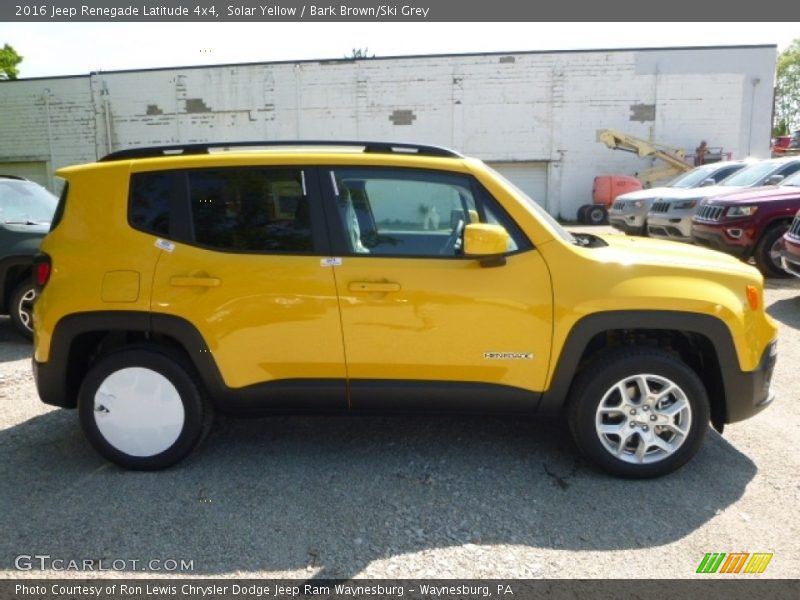 Solar Yellow / Bark Brown/Ski Grey 2016 Jeep Renegade Latitude 4x4