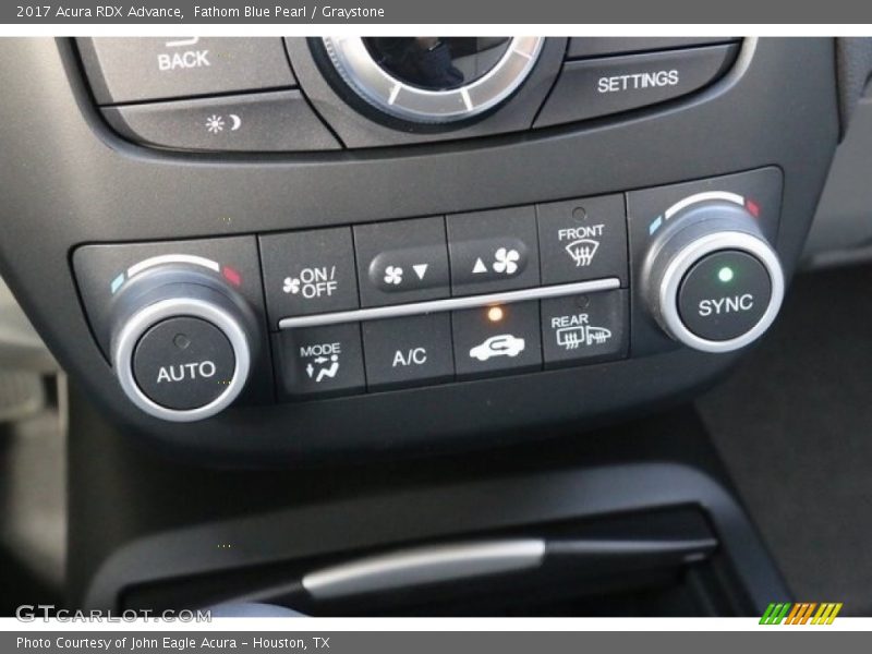 Fathom Blue Pearl / Graystone 2017 Acura RDX Advance