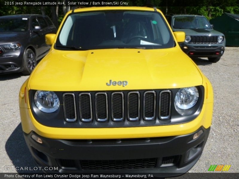 Solar Yellow / Bark Brown/Ski Grey 2016 Jeep Renegade Latitude 4x4