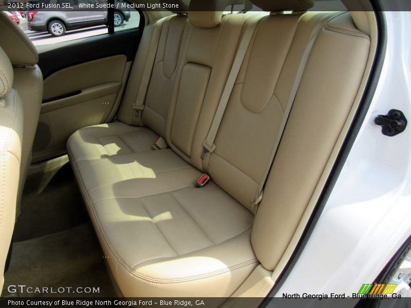 White Suede / Medium Light Stone 2012 Ford Fusion SEL