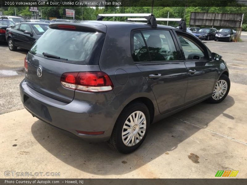 United Gray Metallic / Titan Black 2010 Volkswagen Golf 4 Door