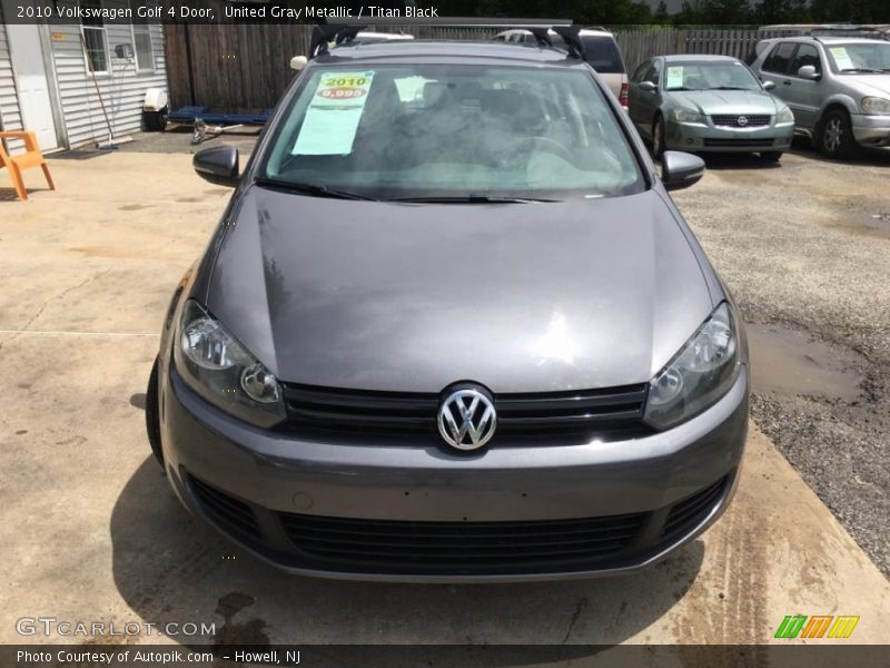 United Gray Metallic / Titan Black 2010 Volkswagen Golf 4 Door