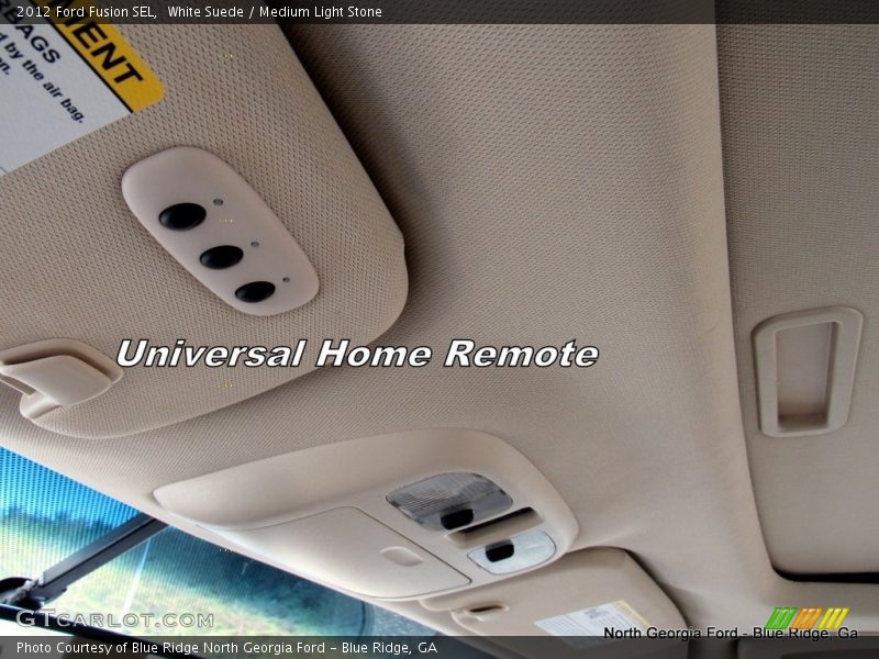 White Suede / Medium Light Stone 2012 Ford Fusion SEL