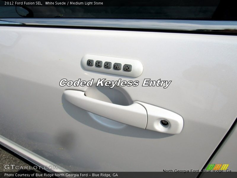 White Suede / Medium Light Stone 2012 Ford Fusion SEL